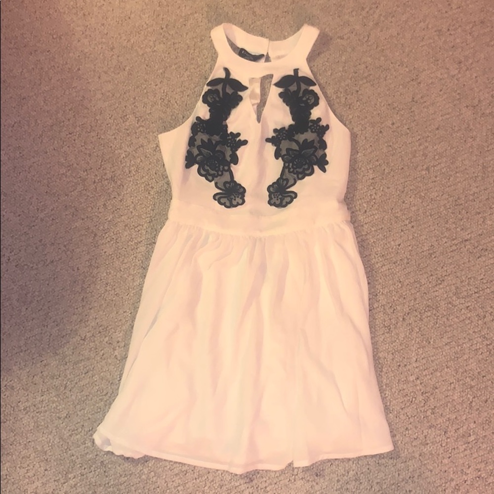 Bebe white and black dress.
